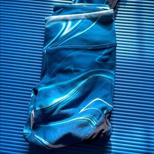 Blue Swirl Pattern Leggings